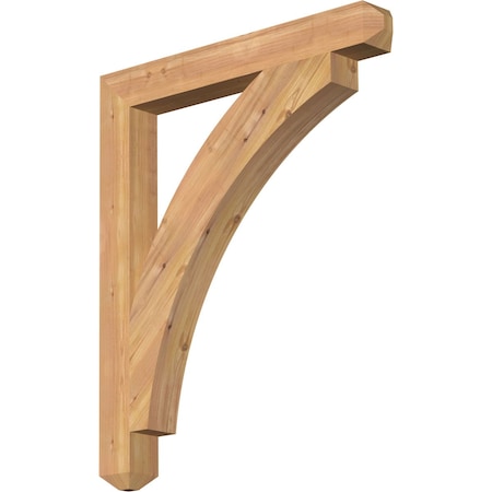 Ekena Millwork Thorton Craftsman Smooth Bracket, Western Red Cedar, 3 1/2"W x 30"D x 36"H BKT04X30X36THR04SWR
